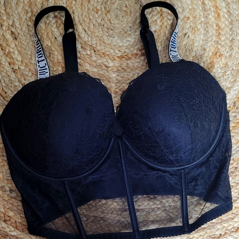 Very Sexy shine strap push-up corset top